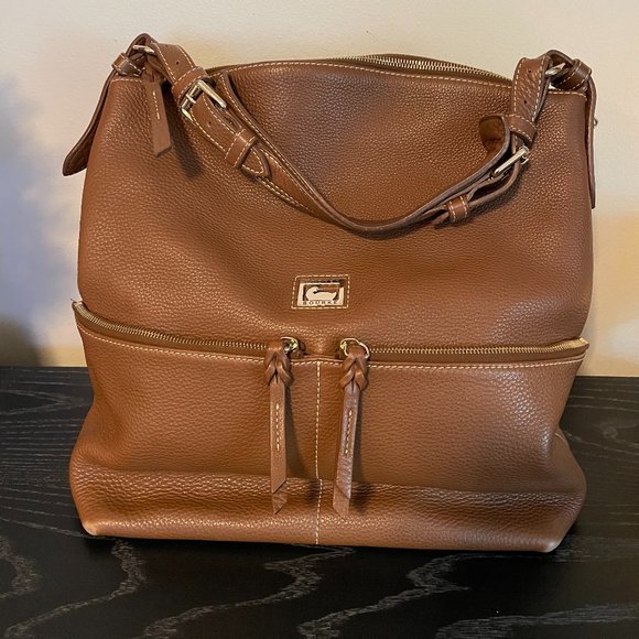 Dooney & Bourke Dillen Shoulder Bag purse Chocolate Medium - Picture 2 of 10